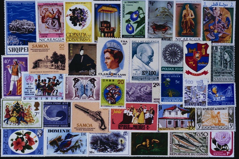 Коллекция марок на разную тематику