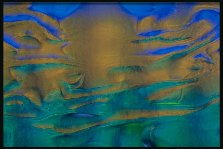 Brown tekstur i form af en blæksprutte fra den blå nuancer