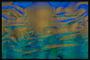 Коричневая текстура в форме осьминога из синими оттенками