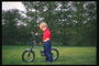 Boy with bicycle