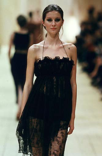 Motif black dress