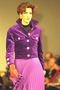 Kilt llum de color rosa i púrpura jaqueta curta