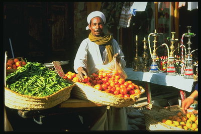 Säljaren grönsaker