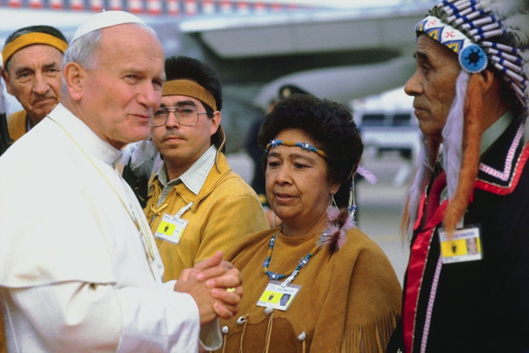 Встречя Папы с коренными жителями Америки