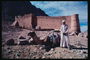 Мужчина с верблюдом на фоне крепости
