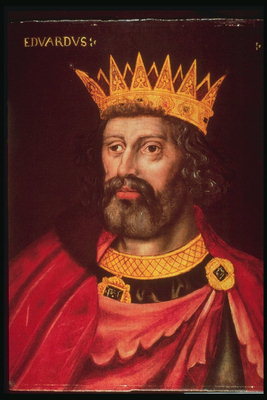 Картина. Король в красной накидке и короне