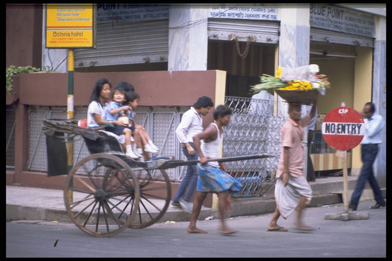 How to start a business in the city for rickshaws - vividly describes a young, dark-skinned young man