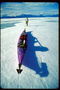 sport extrême est la natation dans le kayak dans les eaux glacées de la mer du Nord