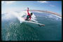งานการดำเนินการ stunts ยิมนาสติกบนกระดานโต้คลื่น -- วัน surfer