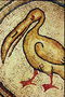 Мозаїка. Птах з широким і довгим дзьоб