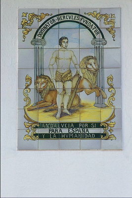 Зображення чоловіка і львів