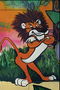 Веселий лев з чорною гривою - улюблений персонаж з мультфільму