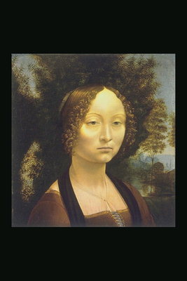 En kvinne med et svart skjerf rundt hans hals