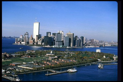 曼哈顿岛的照片在纽约